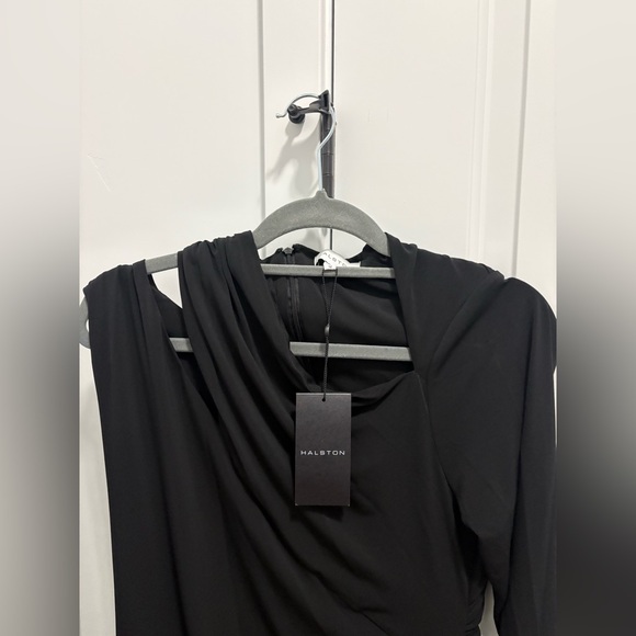 HALSTON EVELYN STRETCH JERSEY DRESS - Picture 6 of 8